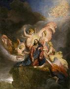 George Hayter The Angels Ministering to Christ, painted in 1849 France oil painting artist